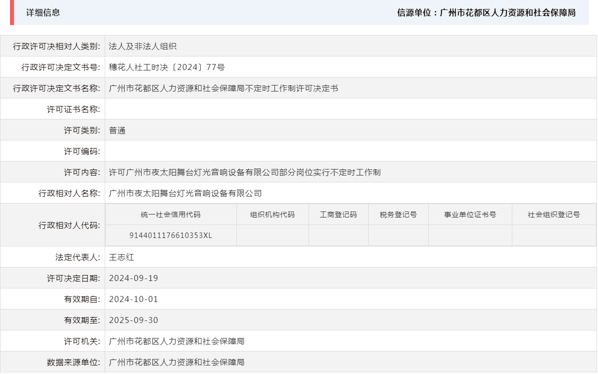 9.19许可中国十大无码av排行
夜太阳舞台灯光音响设备有限公司部分岗位实行不定时工作制.png
